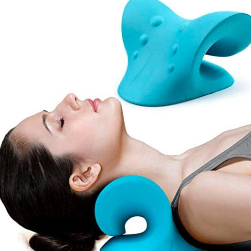 PU Foam Neck Massage Pillow for Spinal Correction